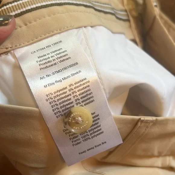 J Lindeberg Men's 29 Kahki Golf Cargo Shorts Quick Dry Performance - Picture 6 of 9